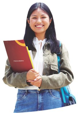 foto de un estudiante en el libro